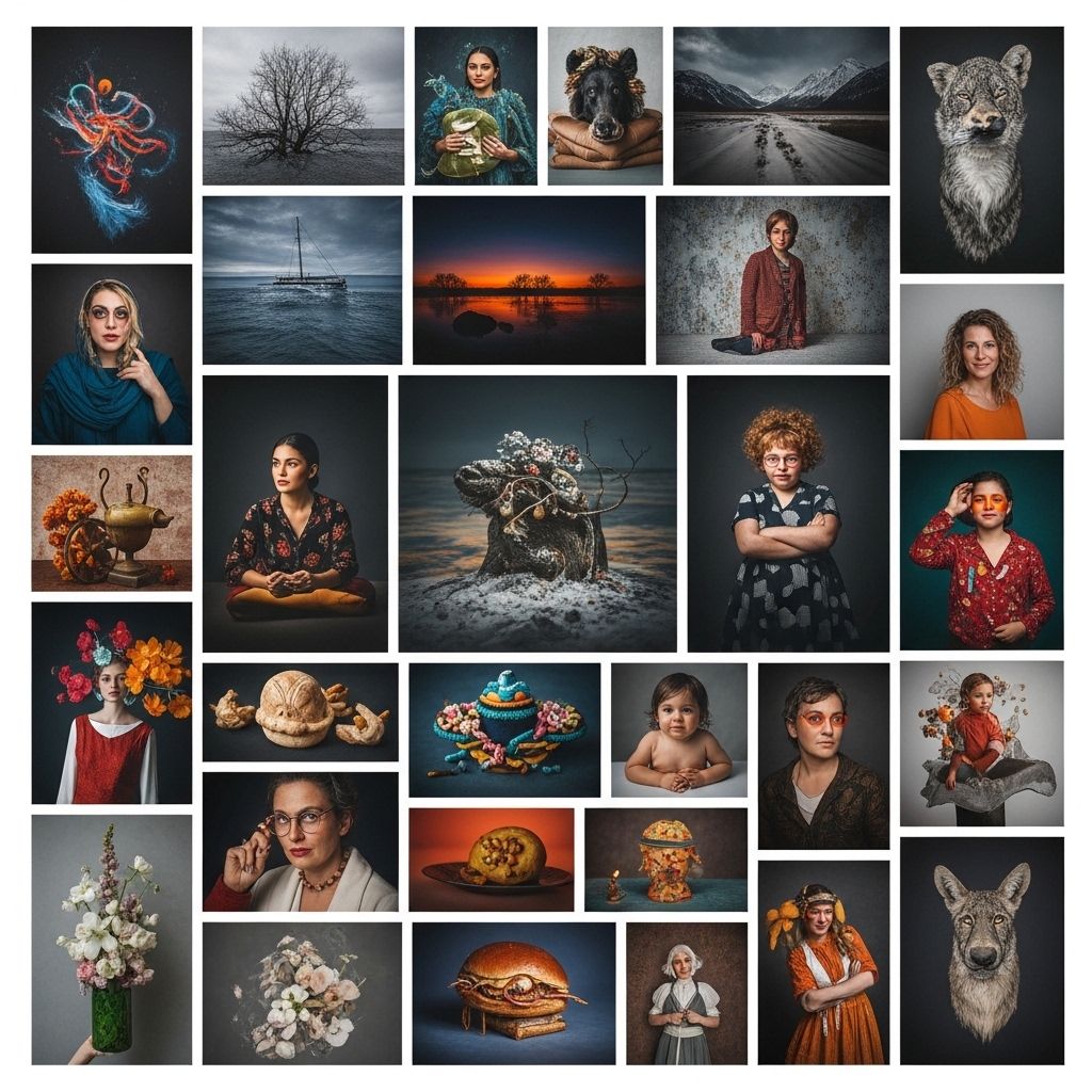 Assortiment d'aliments riches en protéines végétales et animales : pois chiches, graines de tournesol, noix et fromage sur fond de bois naturel avec éclairage chaud